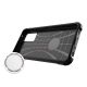 6. Hybrid Armor robuste TPU/PC Panzer Handyhülle Hard Case für Samsung Galaxy A72 4G silber
