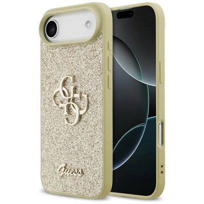 Guess Fixed Glitter Big 4G Hülle für iPhone Air - Gold