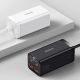 18. Baseus GaN3 Pro schnelles universelles GaN-Ladegerät 2 x USB Typ C / 2x USB 100W PD3.0, QC4.0+, AFC schwarz (CCGP000101)