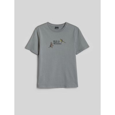 8. Locker geschnittenes Damen-T-Shirt mit Aufdruck 4F 4FKAW26TTSHF4502-26S