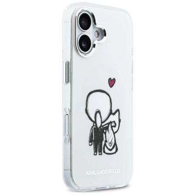 4. Karl Lagerfeld Karl & Choupette MagSafe Back Case für iPhone 17 - Transparent