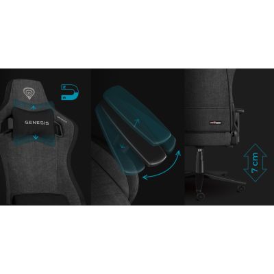 8. GENESIS NFG-2244 Gaming-Stuhl, gepolsterter Sitz