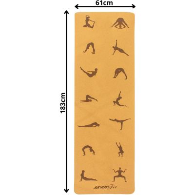 Kork-Yogamatte 183x61x0,4cm ENERO FIT