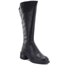 Schwarze Damen-Ankle-Boots aus Leder, Vinceza FIO27-67056