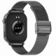 7. Smartwatch Gravity GT15-4 mit blauem Silikonarmband + Titanarmband