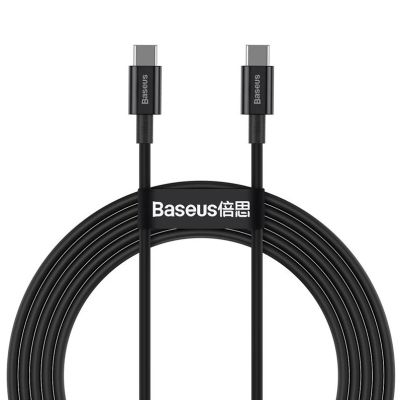 BASEUS USB-C-ZU-USB-C-SUPERIOR-SERIE-KABEL, 100 W
