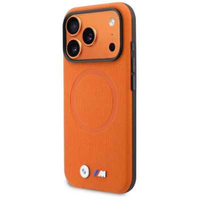 2. BMW M FW MagSafe Hülle mit Metalllogo für iPhone 17 Pro Max – Orange