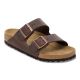 11. Birkenstock Arizona Nubuck Habana Narrow Brown Damen/Herren Flip-Flops (52533)