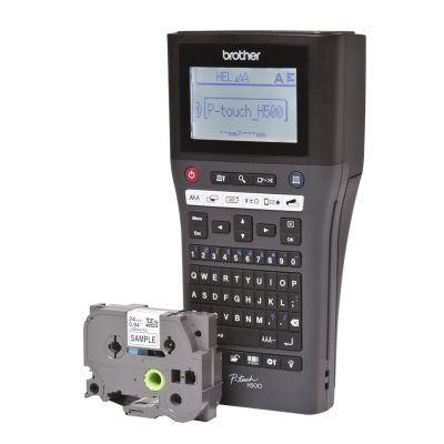 4. Brother PT-H500 Etikettendrucker, 180 x 180 dpi, 30 mm/s, kabelgebunden, TZe, QWERTY