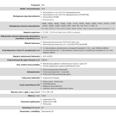 3. XTAR-LADEGERÄT FÜR ZYLINDRISCHE LI-ION-VC4-AKKU