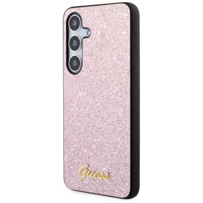 2. Guess Glitter Script Case für Samsung Galaxy S24 - Rosa