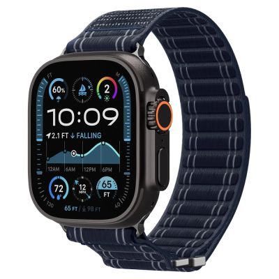 11. Spigen WBF0 Armband für Apple Watch 44 / 45 / 46 / 49 mm - Marineblau