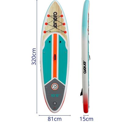 2. SET - ENERO AUFBLASBARES SUP-BOARD 320x81x15CM FLOW