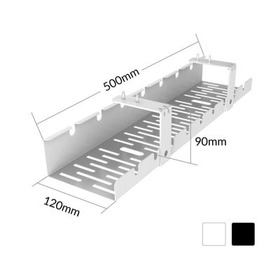4. ACTIVEJET CMP502 Schreibtisch-Kabelorganizer schwarz