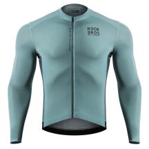 Rockbros 15120015017 ROAD TO SKY Herren-Radtrikot, langärmlig, Größe M – grau-blau