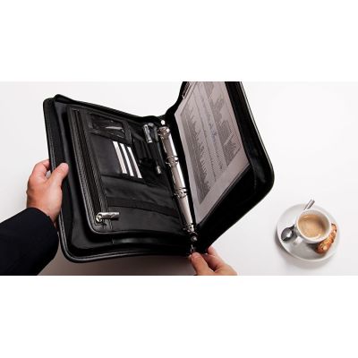 7. Wedo 58 5001 Organizer, Leder, Nylon, Schwarz