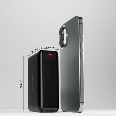 10. Powerbank SBS 20000mAh 65W PD AFC USB-C USB-A für Laptop, Tablet, Smartphone - schwarz