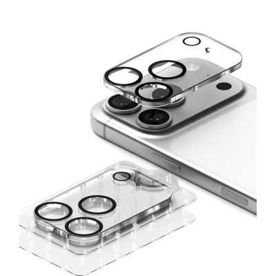 3. Ringke Kamera-Vollschutzfolie aus gehärtetem Glas (2er-Pack) für iPhone 18 Pro – Schwarz