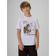 Jungen-T-Shirt mit Aufdruck, regulär, Größe 4F 4FJKAW26TTSHM4452-10S