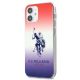 2. US Polo Assn. Gradient Pattern Collection iPhone 12 mini Hülle - Rot und Blau