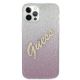 3. Guess GUHCP12MPCUGLSPI iPhone 12/12 Pro 6.1" pink/pink Hardcase Glitter Gradient Script