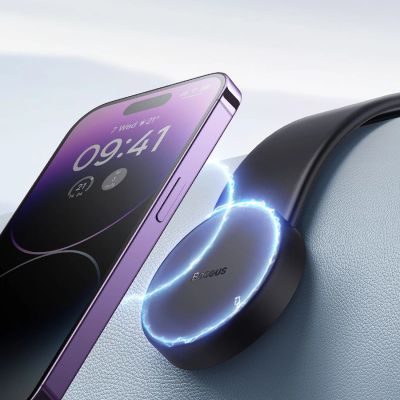 7. Baseus CO2 Magnetische Armaturenbretthalterung, kompatibel mit MagSafe – Schwarz