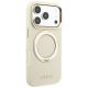 4. Guess Ring Stand 360 Grained Classic Logo MagSafe Hülle für iPhone 18 Pro Max / 17 Pro Max - beige