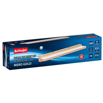 6. Activejet AJE-MERO GOLD LED-Wandleuchte
