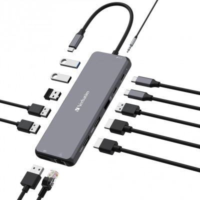 3. Verbatim CMH-13 USB-C Dock/Replikator (32153)
