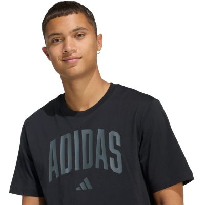 4. Herren-T-Shirt adidas Collegiate Lineage schwarz KH4592