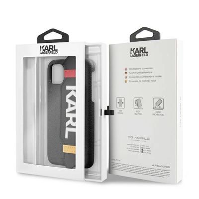 7. Karl Lagerfeld Strap Case für iPhone 11 Pro 5,8" - Schwarz