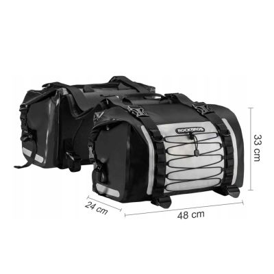 2. Rockbros AS-010BGR Motorradtasche, wasserdicht – Grau