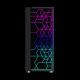 3. GEMBIRD FORNAX 2500 MIDI-TOWER-CASE (1x USB 3.0, 2x USB 2.0, HD-Audio, Seitenwand aus Glas) SCHWARZ