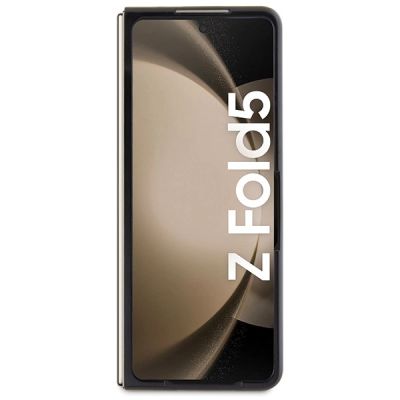 4. Karl Lagerfeld Saffiano Karl&Choupette Pin Hülle für Samsung Galaxy Z Fold 5 – Schwarz
