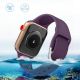 2. Silikonarmband APS für Apple Watch 42/44/45mm Uhrenarmband - Minze