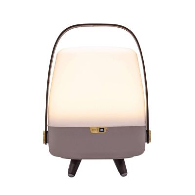 Kooduu Lite-up PLAY Mini Tragbarer Mono-Lautsprecher Beige, Weiß, Holz 8W
