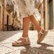 8. Weiße Keilsandalen für Damen Artiker 58C0013
