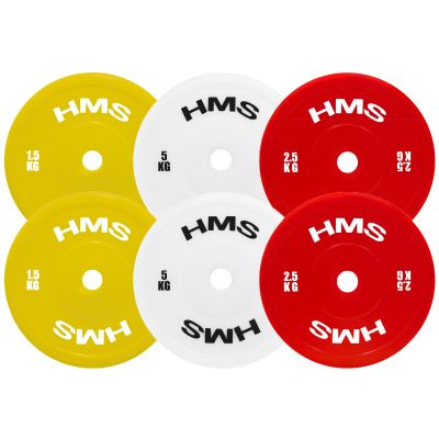 TPP02 (2 x 2,5 kg) Rote olympische technische Platte PE 2 x 2,5 kg HMS