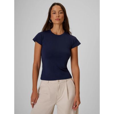 Damen-T-Shirt, schmal geschnitten, einfarbig, Größe 4F 4FRSS26TTSHF4520-31S