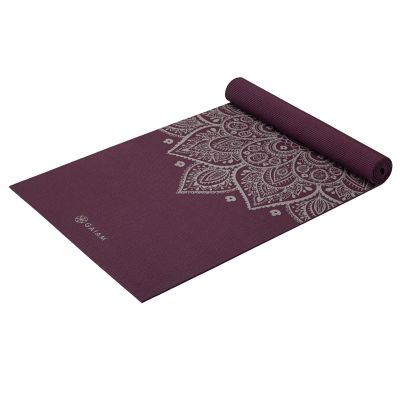11. Gaiam Yogamatte „Midnight Plum Sundial Flower“, 5 mm, 65734