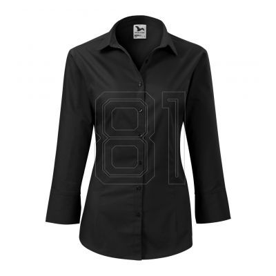 3. Malfini Style W MLI-21801 schwarzes Hemd