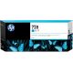 3. HP Tinte HP 728 Blau, HP728=F9K17A, 300 ml