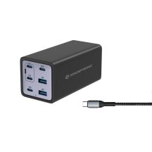Conceptronic OZUL06BE Universelles Handy-Ladegerät Schwarz AC-Schnellladung Intern