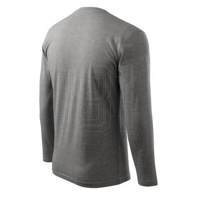 3. Mafini Langarm T-Shirt M MLI-11212 dunkelgrau meliert