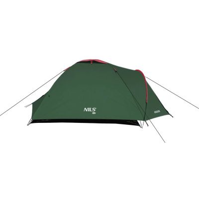 3. NILS CAMP Rocker NC6013 Campingzelt für 3 Personen, grün und rot