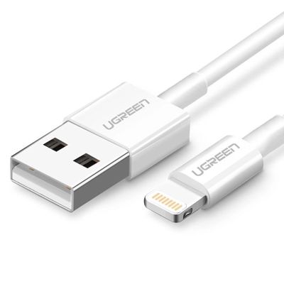 2. Ugreen US155 20728 USB-A / Lightning MFi 2,4A Kabel 1m - Weiß