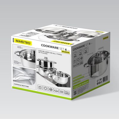 4. MR-2020-6XL MAESTRO 6-teiliges Topfset