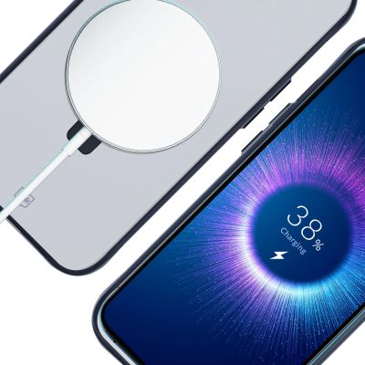12. 3mk Smoke Case Mag&Stand Hülle für Apple iPhone 16 plus – transparent