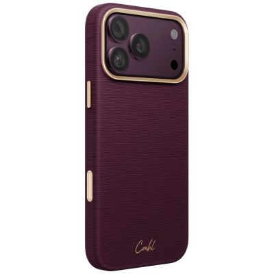 2. Uniq Coehl Mirelle Magnetische Ladehülle für iPhone 18 Pro Max / 17 Pro Max – Burgunderrot