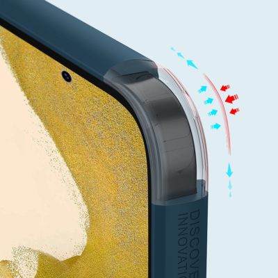 9. Nillkin Super Frosted Shield Pro Hülle für Samsung Galaxy S23+ gepanzerte Hülle + Telefonständer rot